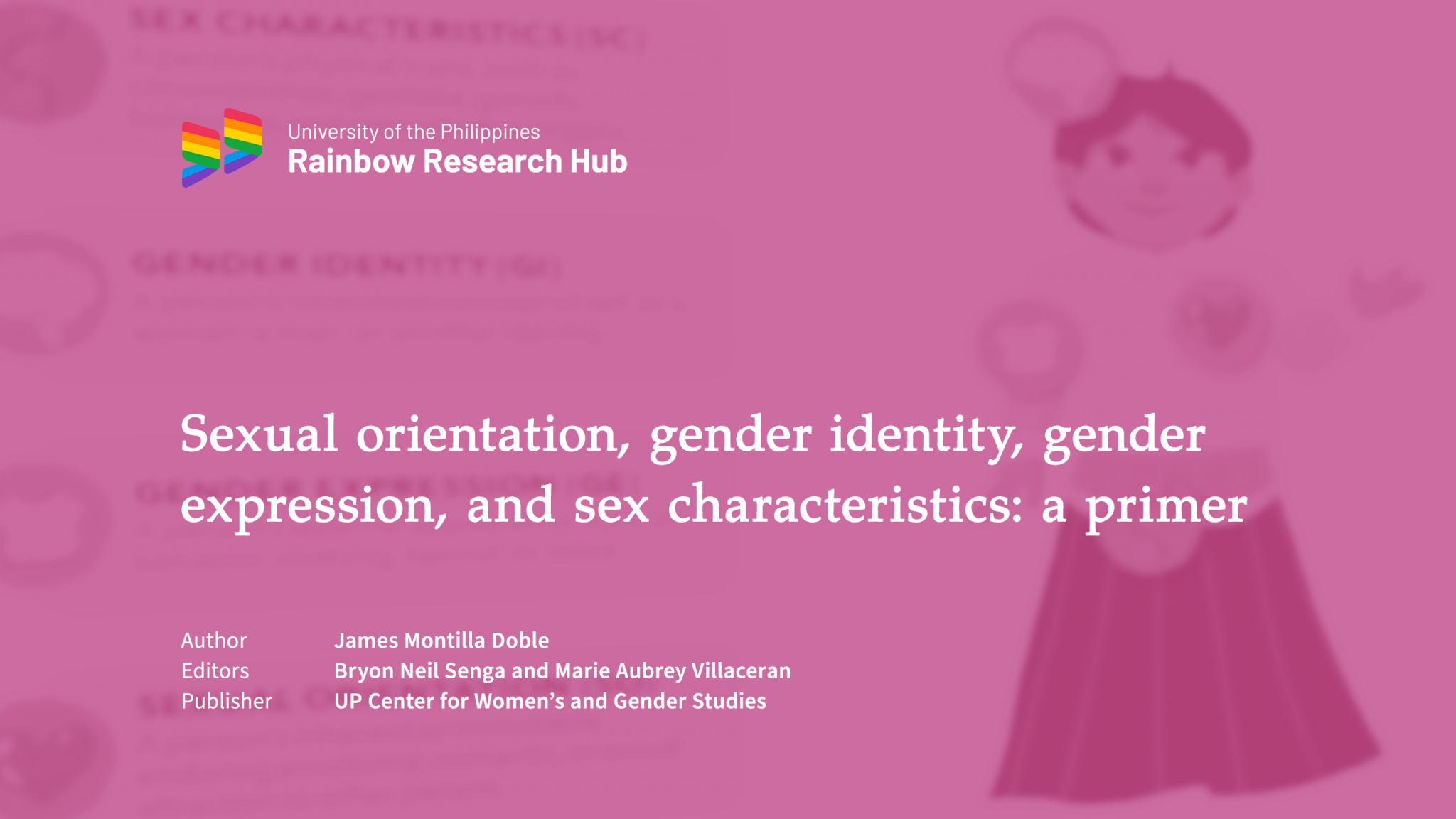 Sexual Orientation Gender Identity Gender Expression And Sex Characteristics A Primer Up